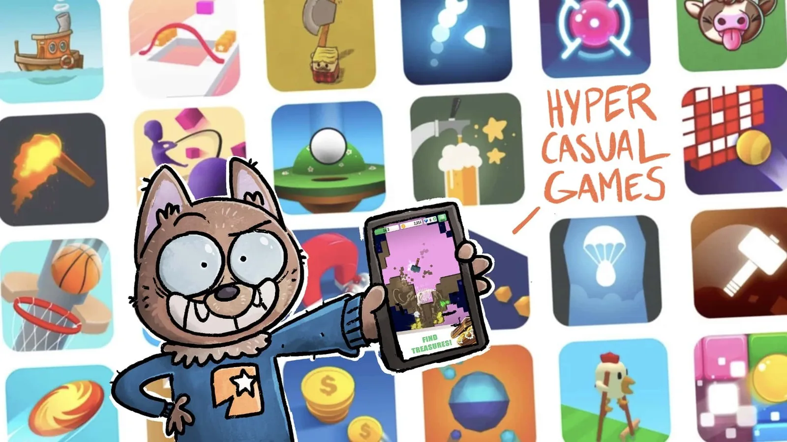 Hypercasual mobile game designs