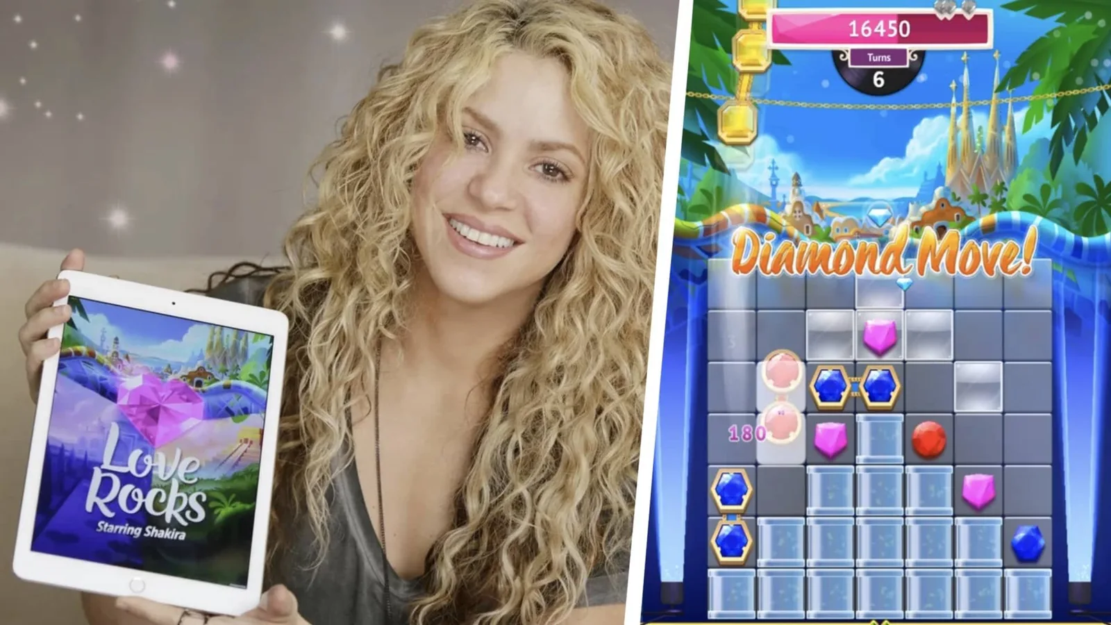 Shakira Love Rocks game artwork